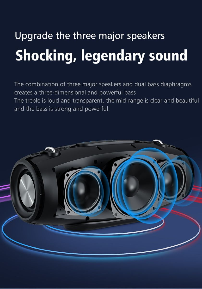 S67 Boombox Megabass Xtreme Bluetooth Speaker