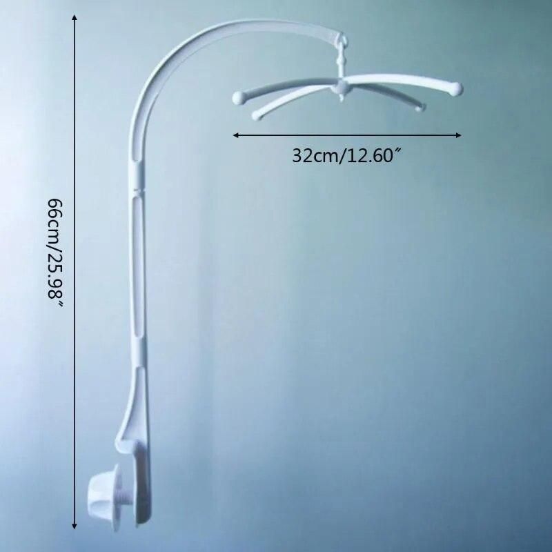 Baby Crib Mobile Hanging Bed Bell Holder Music Box Holder Decorative Arm Bracket Baby Bed Stent Set Nut Screw