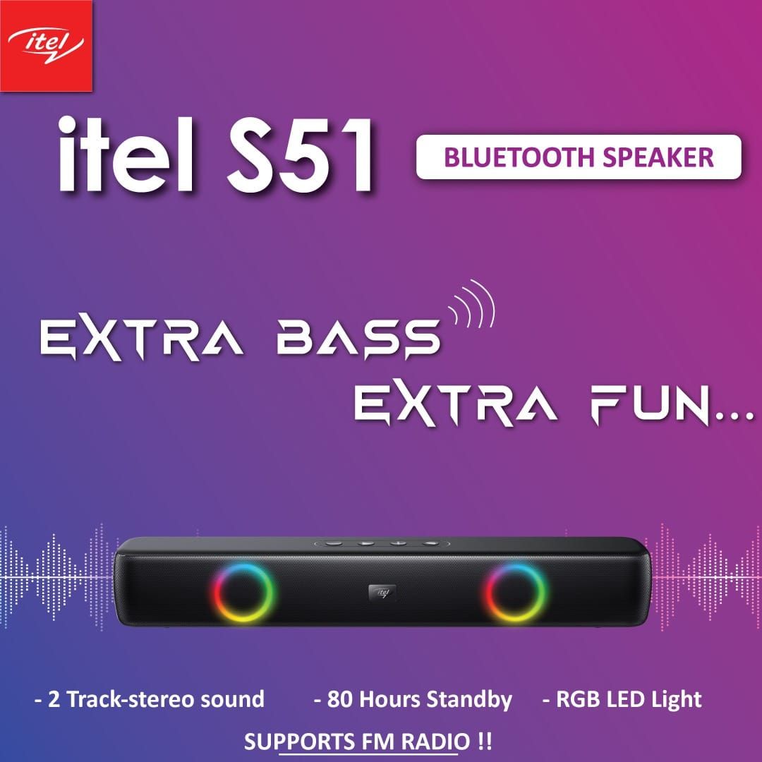 Extra Bass Bluetooth Speaker RGB LED Portable Sound Bar