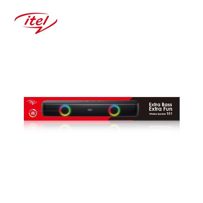 Extra Bass Bluetooth Speaker RGB LED Portable Sound Bar