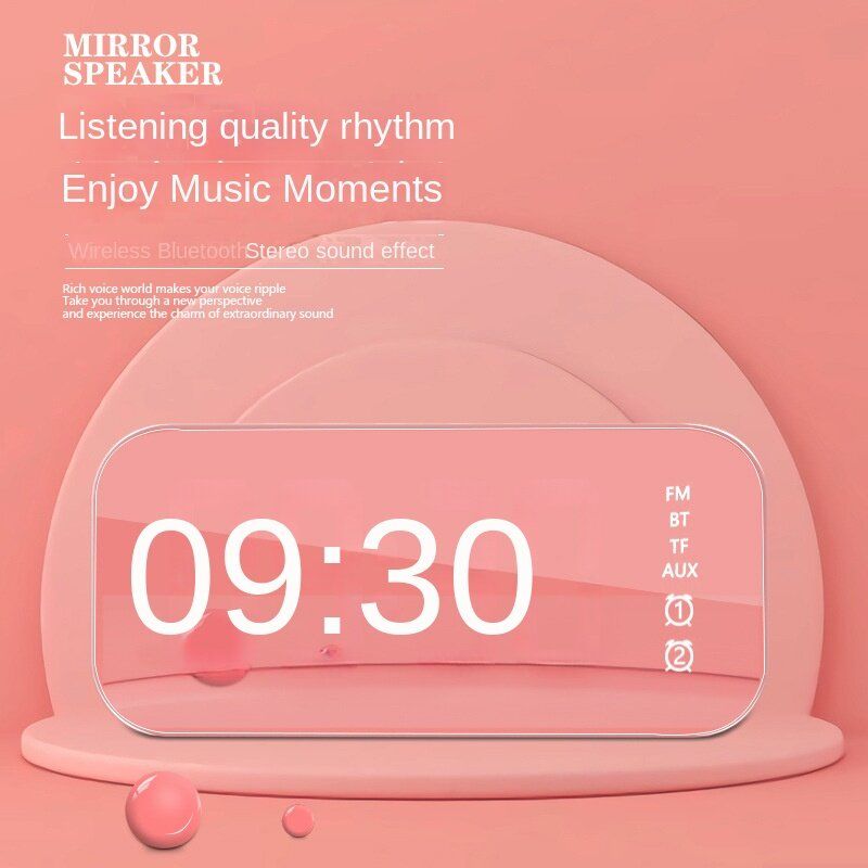 【Free Gift】！Wireless Retro Bluetooth Speaker  Remote Control Alarm Clock Smart Speaker Kotak Speaker Keras