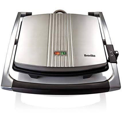 Sandwich Panini Press And Toastie Maker - 4-slice - Stainless Steel - Vst026