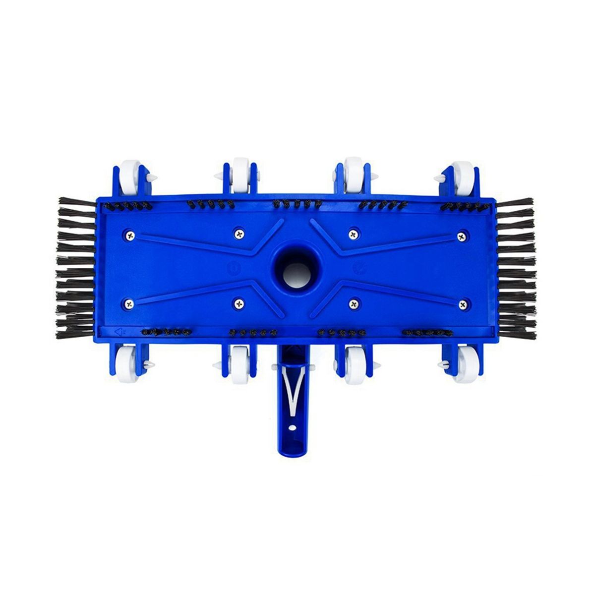 Swimming Pool Vacuum Head with Side Brush Wheel Wall