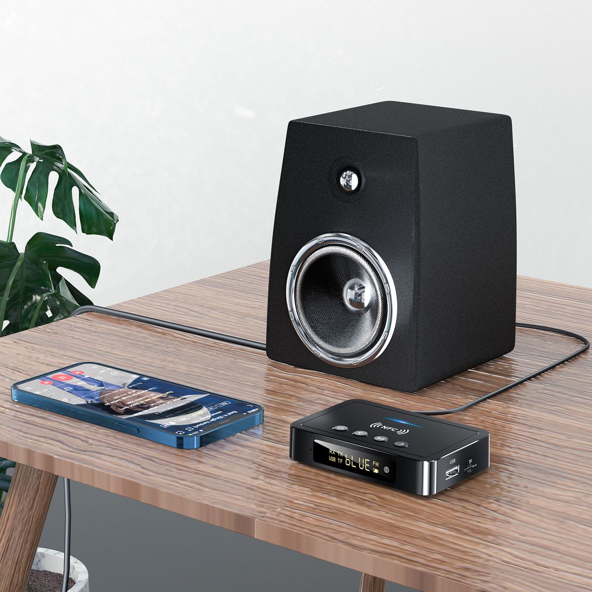 New Nfc Bluetooth Receiver 5.0 Bluetooth Transmitter Fm 3