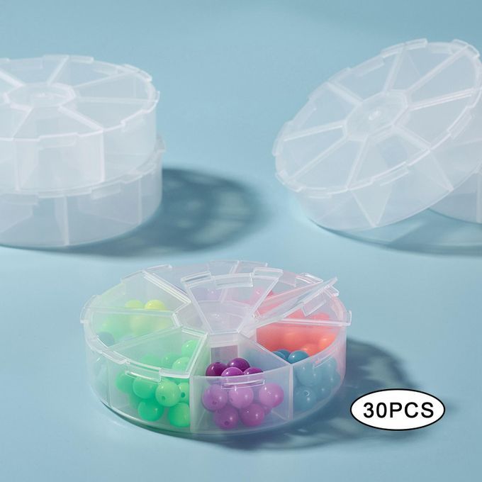 30Pcs Jewelry Organizers With Lid Transparent For  Tackles DIY