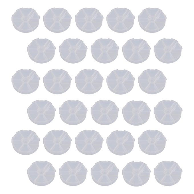30Pcs Jewelry Organizers With Lid Transparent For  Tackles DIY