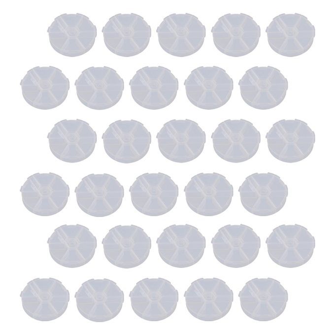 30Pcs Jewelry Organizers With Lid Transparent For  Tackles DIY