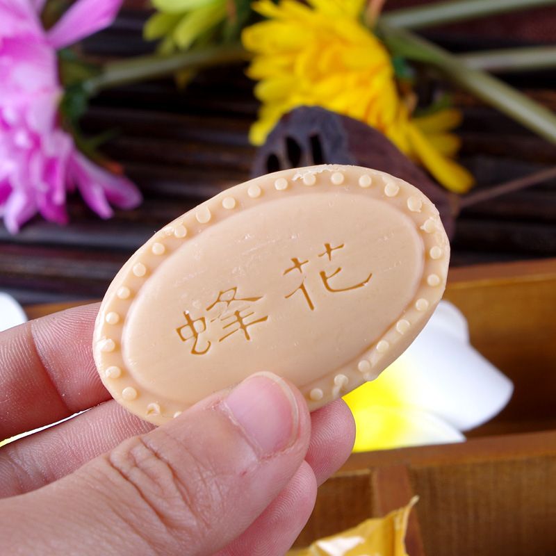 Eczema Acne Bee Flower Sandalwood Soap And Smell Travel Chinese 25g Mini Package Seborrhea Psoriasis Soap