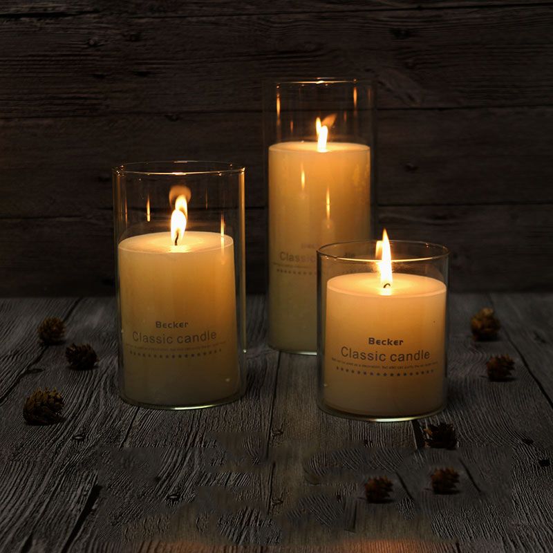 Glass Vase Flower Vase Clear Floating Candle Holder