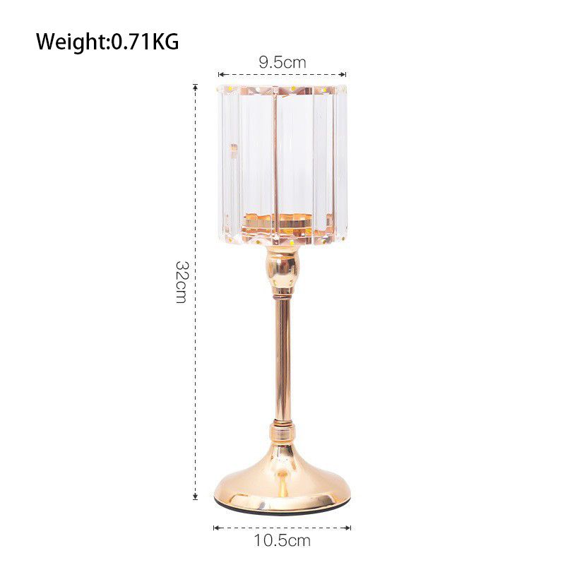 Metal Pillar Candle Holders Wedding-Style 2