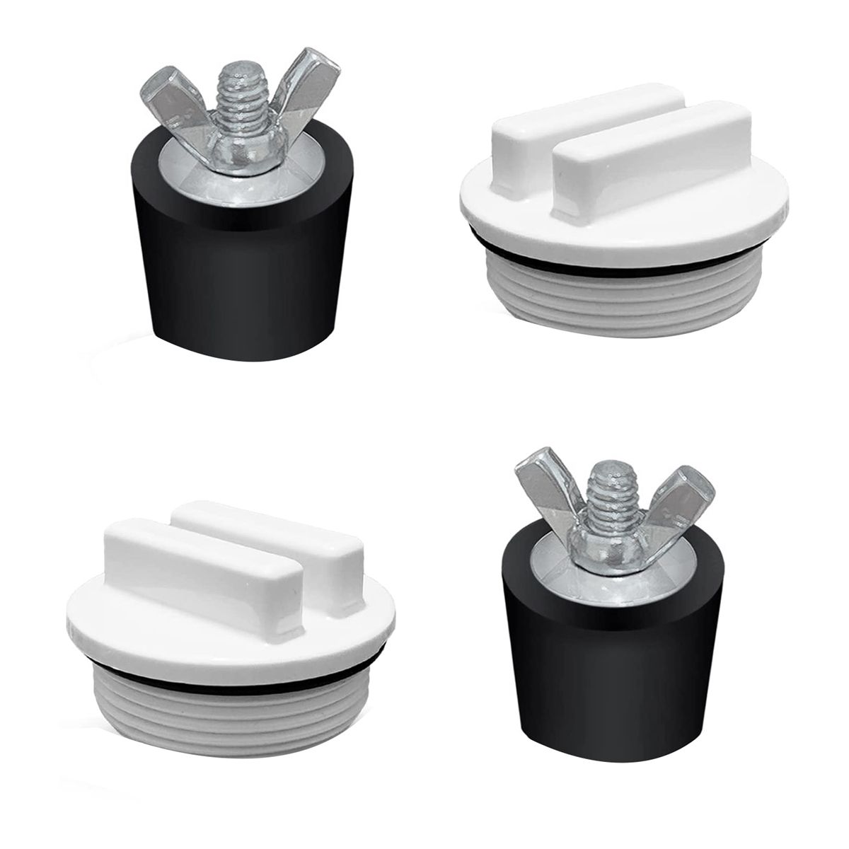 2 Pcs 1.5Inch Pool Winterizing Plugs Rubber Expansion Plugs