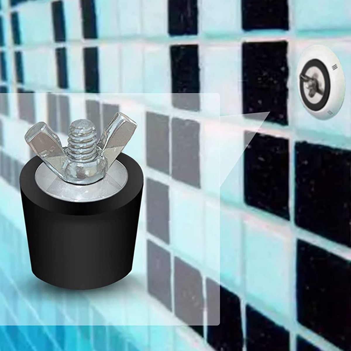 2 Pcs 1.5Inch Pool Winterizing Plugs Rubber Expansion Plugs
