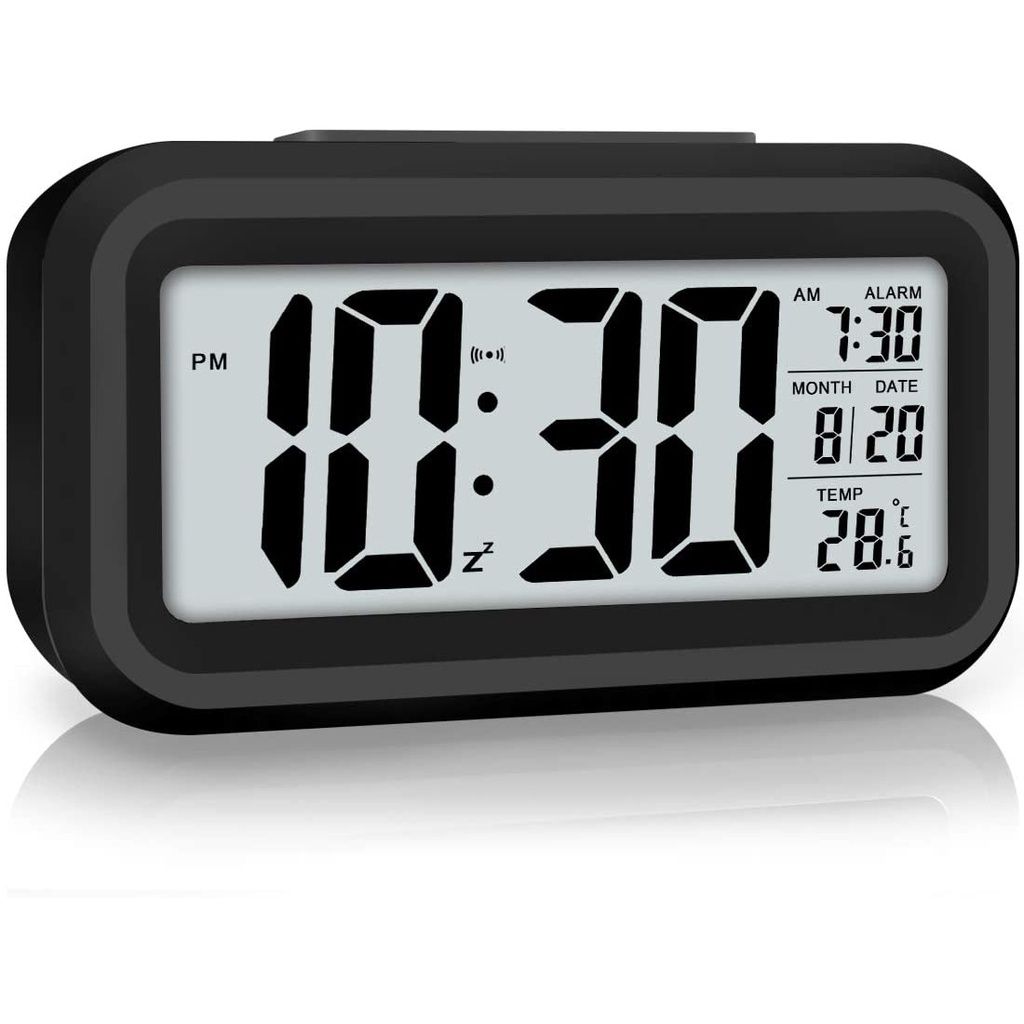 Digital Alarm Clock Smart Thermometer Calendar Table Time