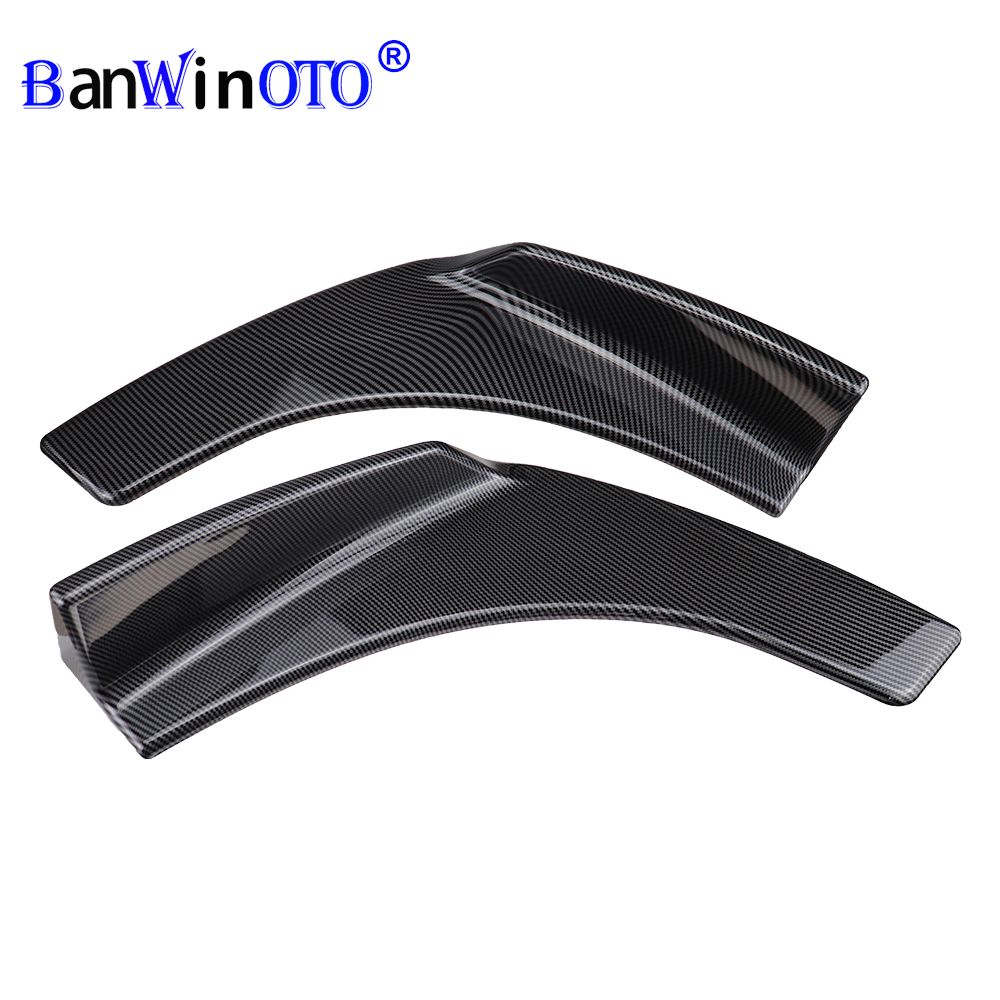 2pcs Universal Front Bumper Lip Splitter Deflector Spoiler