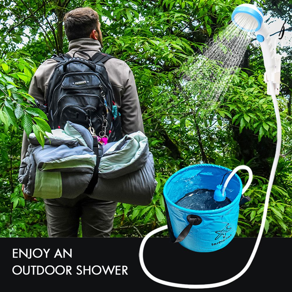 Portable Camping Shower Outdoor Shower Head With 20L Bucket