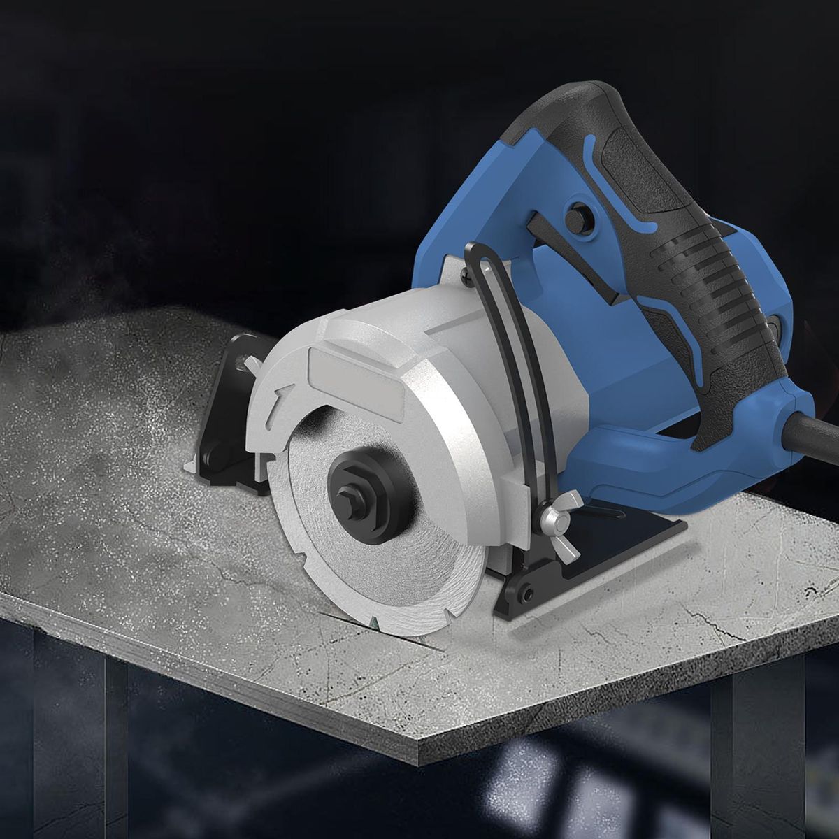 1500W Electric Cutter Circular Saw Concrete Saw Handheld Tile Saw, Disc Cutter, Power Cutter for Brick, Concrete Wall, Granite, Marble