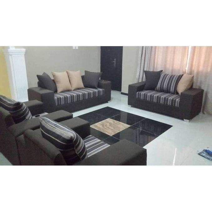 PAWA FURNITURE 7 Seater - Brown (DELIVERY TO LAGOS ONLY)
