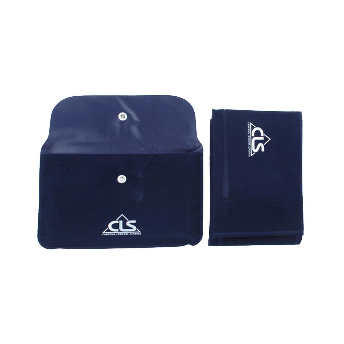 Self Inflatable Pillow PVC Flocked Fabric Ultralight Air Pillow Navy