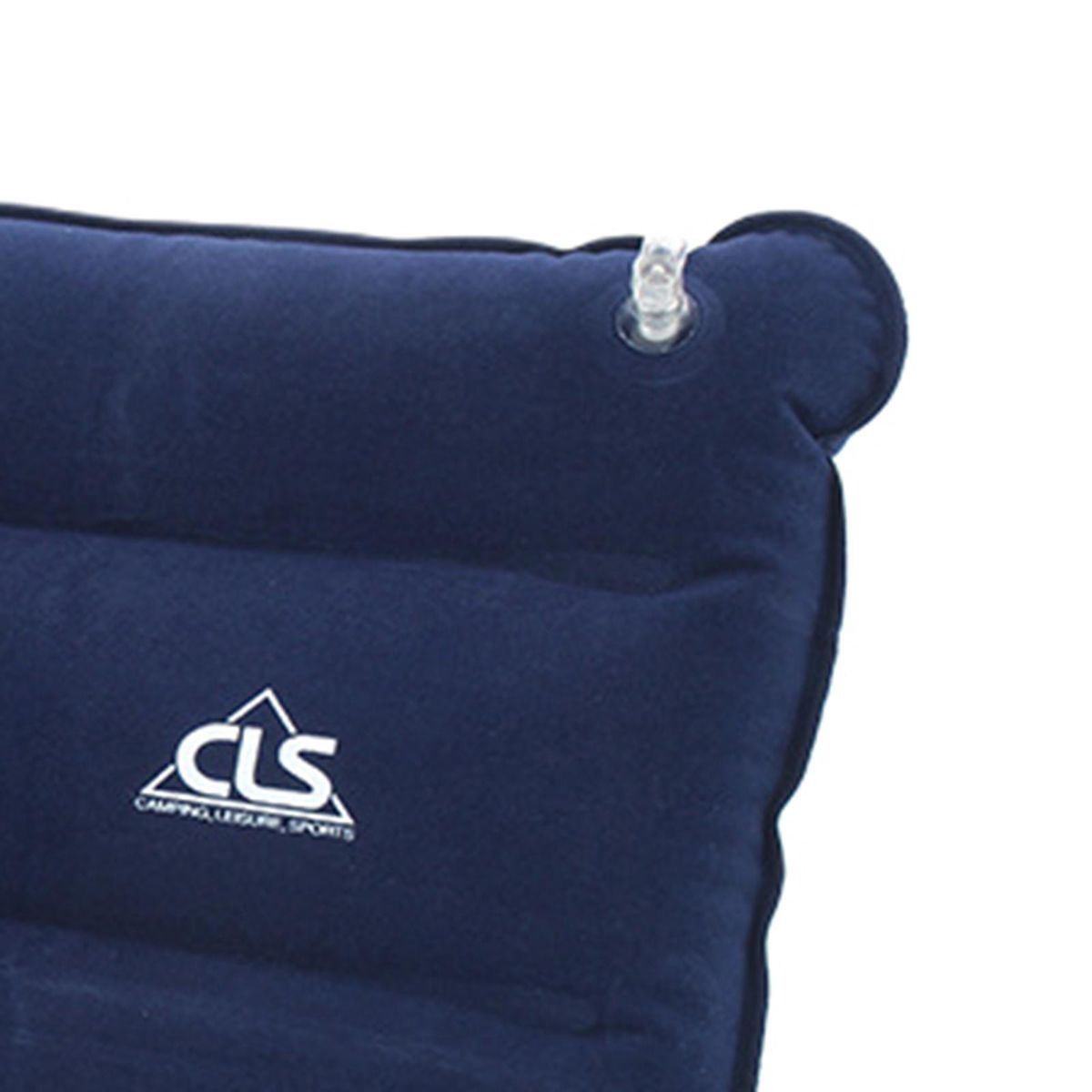 Self Inflatable Pillow PVC Flocked Fabric Ultralight Air Pillow Navy