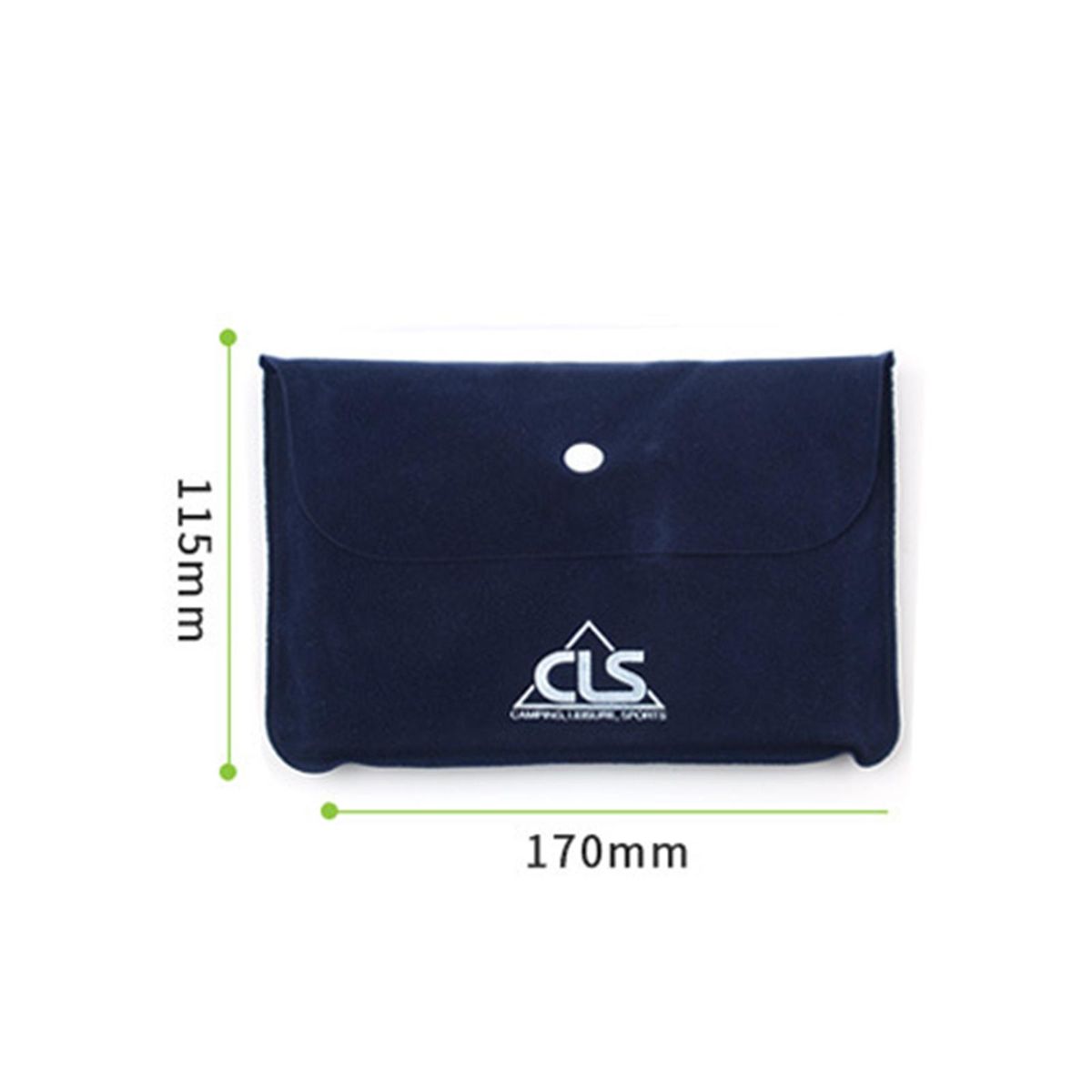 Self Inflatable Pillow PVC Flocked Fabric Ultralight Air Pillow Navy