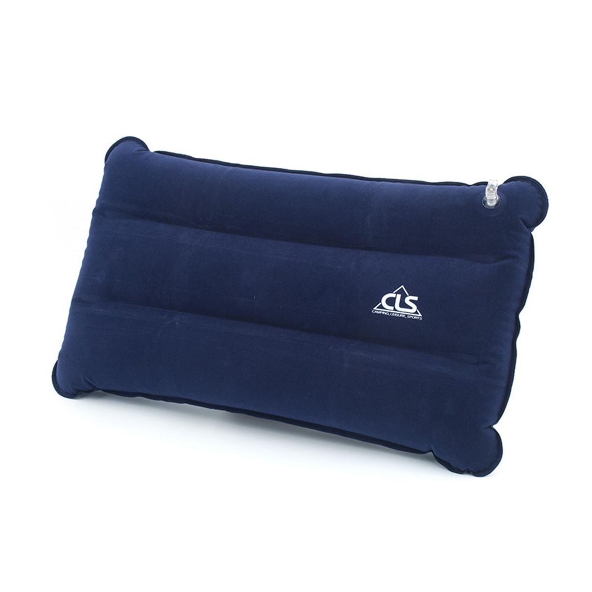 Self Inflatable Pillow PVC Flocked Fabric Ultralight Air Pillow Navy