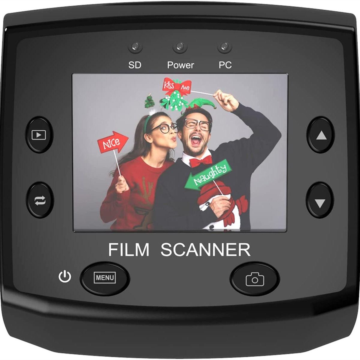 135 Film Negative Scanner High Resolution Slide Viewer,Convert 35mm Film &Slide to Digital JPEG Save into SD Card, with Slide Mounts Feeder No Computer/Software Required