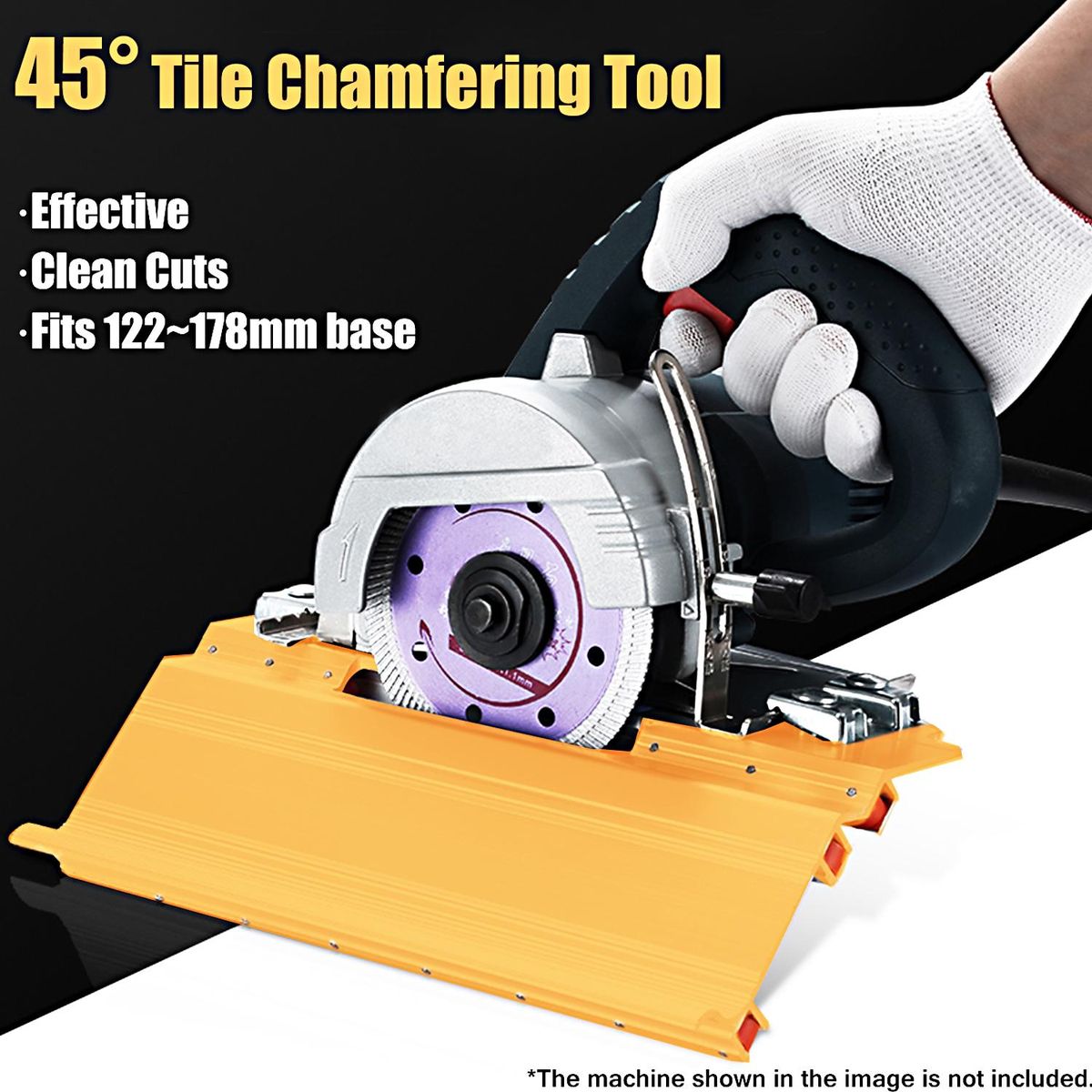 45 Degree Tile Chamfering Device Table Saw Guide Miter Saw Guide Multifunctional Angle Cutting Helper Tools