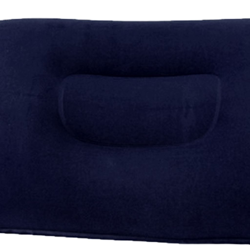 Inflatable Camping Pillow Lightweight Travel Air 34x22cm Dark Blue