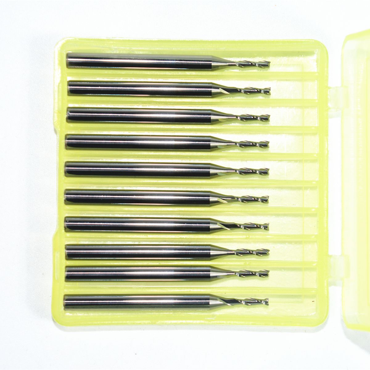 3.175mm*1.5mm*5mm 10pcs 2 Flutes End Mill Cnc Milling Cutter