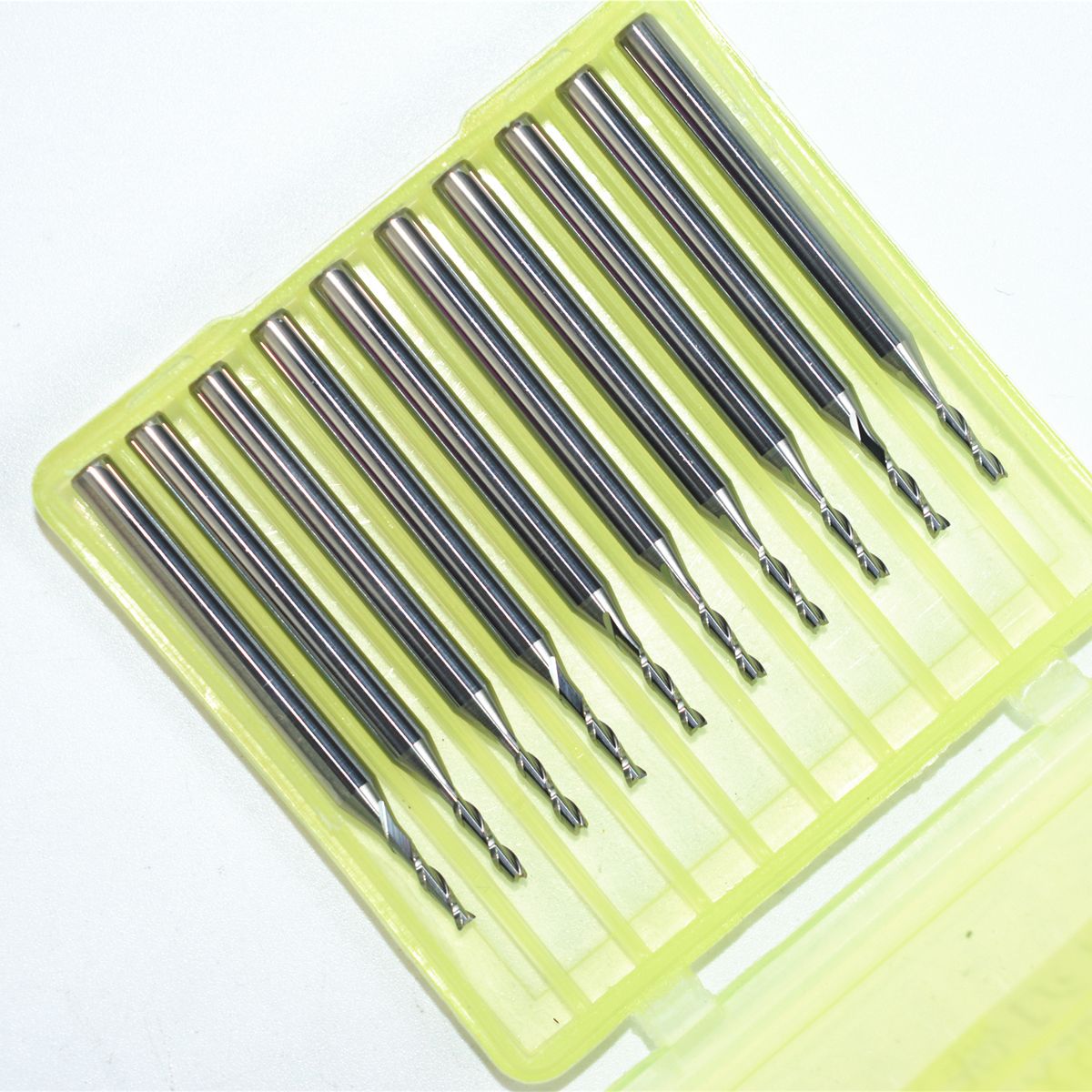 3.175mm*1.5mm*5mm 10pcs 2 Flutes End Mill Cnc Milling Cutter