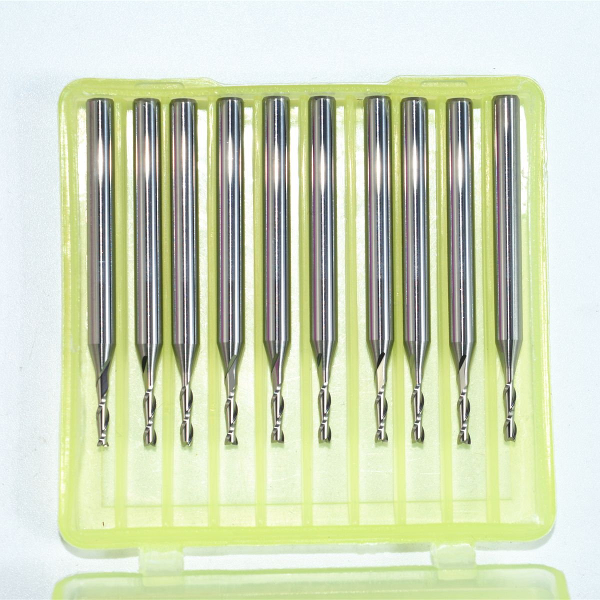 3.175mm*1.5mm*5mm 10pcs 2 Flutes End Mill Cnc Milling Cutter