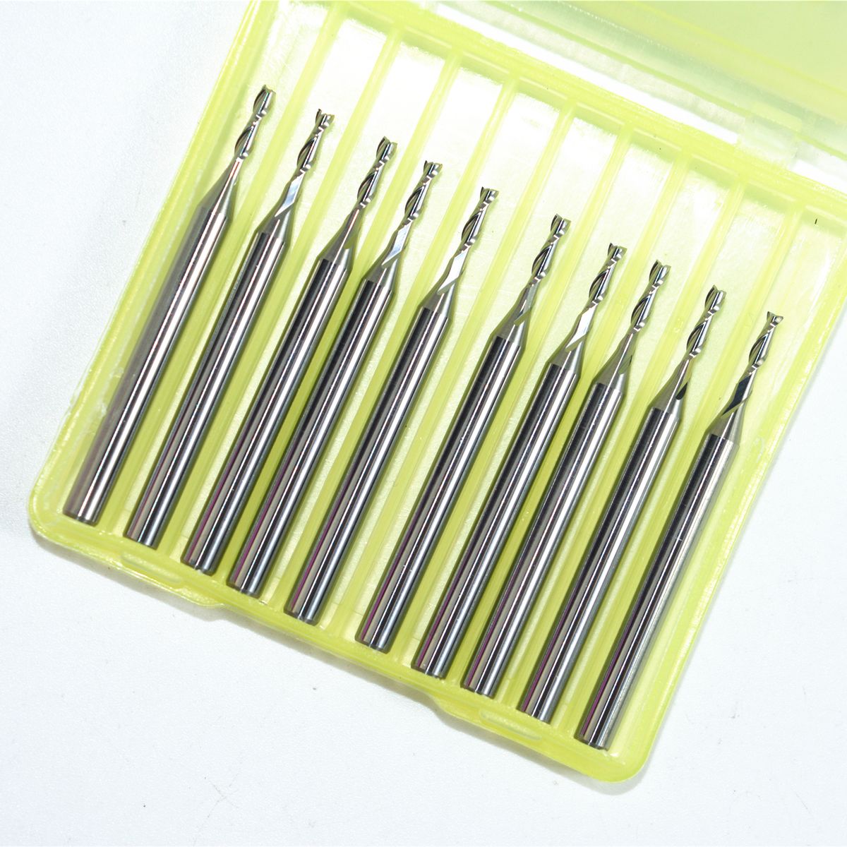 3.175mm*1.5mm*5mm 10pcs 2 Flutes End Mill Cnc Milling Cutter