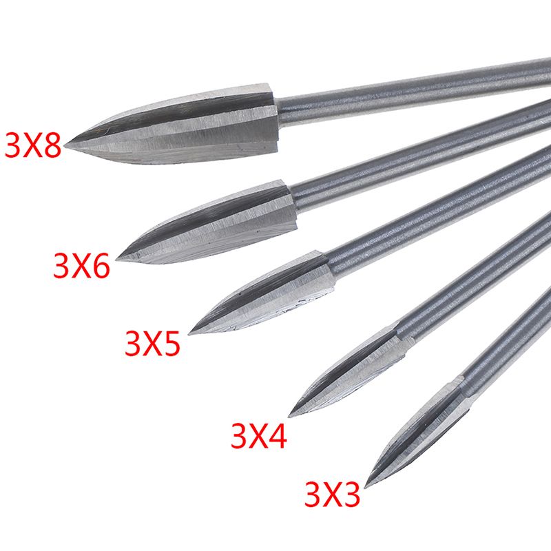 3mm Shank Diamond Grinding Burr Drill Bits Milling Cutter