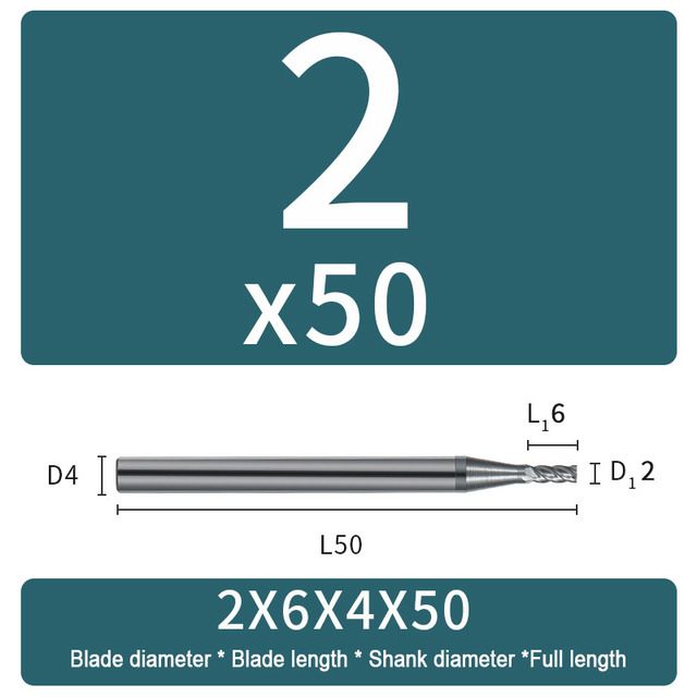 Carbide Milling Cutter 4 Flute Harden Milling Cutter