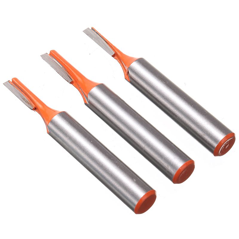 3pcs 8mm Shank Straight Cutter Router Bit 3mm Milling Cutter