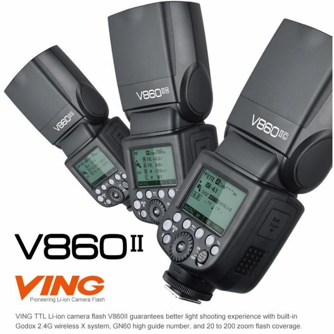 V860IIN 2.4GHz Wireless 1/8000s HSS Flash Speedlite Camera Top Fill Light For Nikon DSLR Cameras(Black)