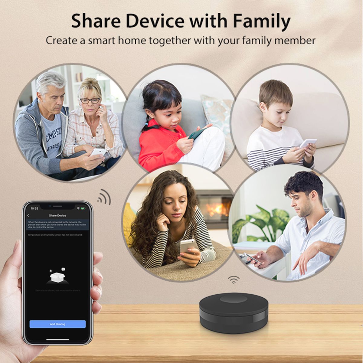 Tuya Universal Smart 2.4G WiFi IR Remote Control Compatible