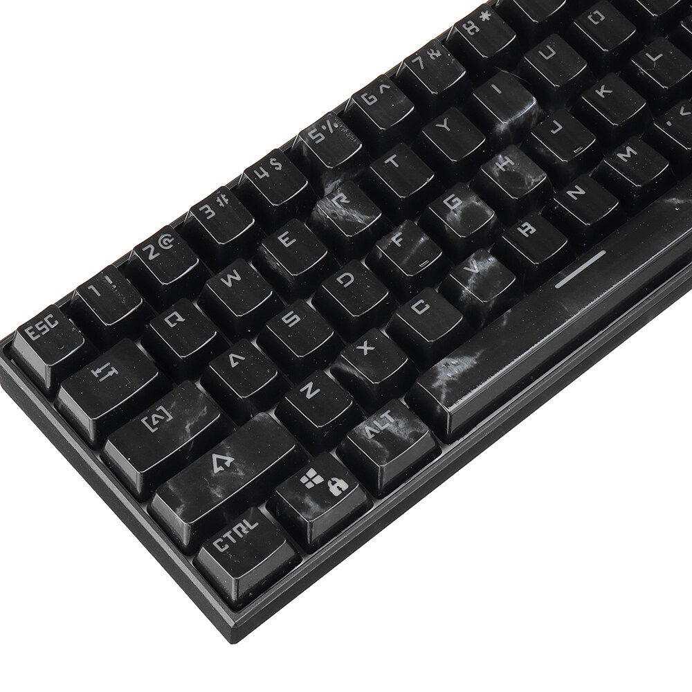 104 Keys Black Starry Sky Keycap Set OEM Profile ABS Two Molding Keycaps For Mechanical Keyboard