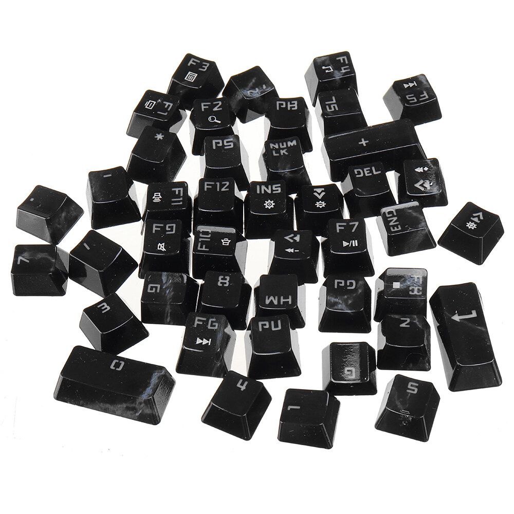 104 Keys Black Starry Sky Keycap Set OEM Profile ABS Two Molding Keycaps For Mechanical Keyboard