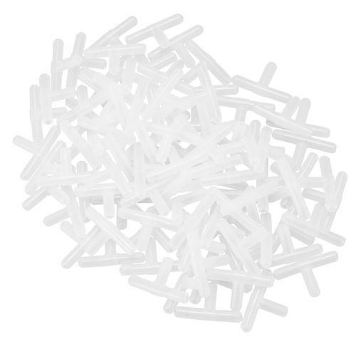 Plastic 3-way T-shape Aquarium Air Valves 100 Pcs