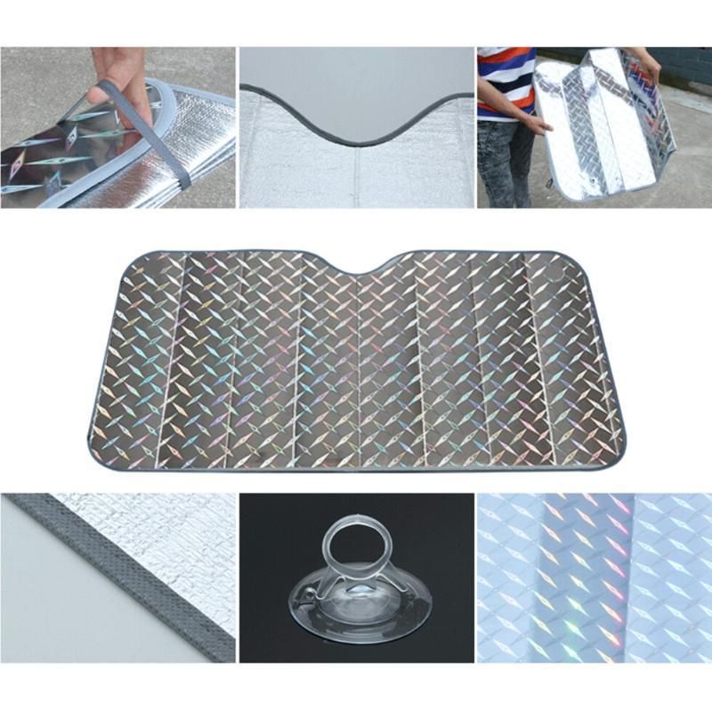 Foldable Universal Car Windshield Front Visor/Sun Shade
