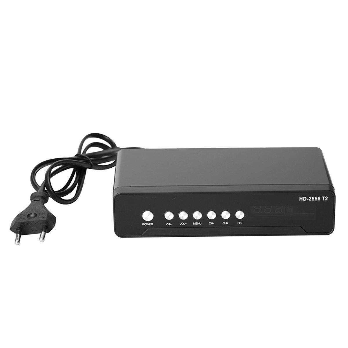 HD-2558T2 Set Top Box High Clarity Strong Signal Tech-Black