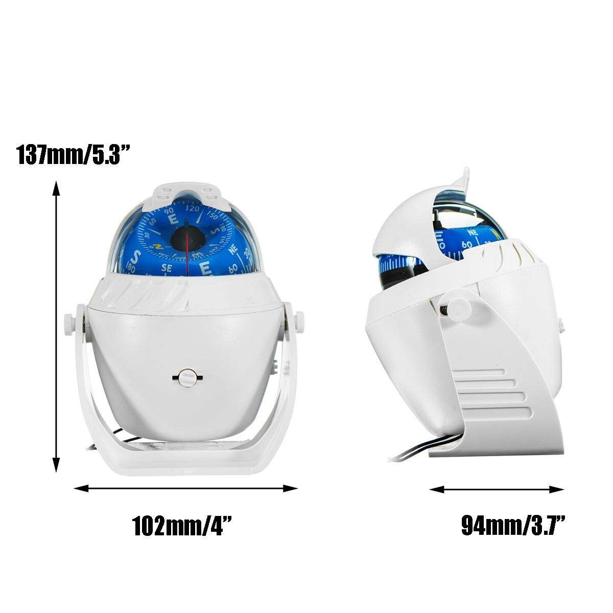 LED Light Electronic Vehicle Car Truck Navigation Sea Marine Boat Ship Compass