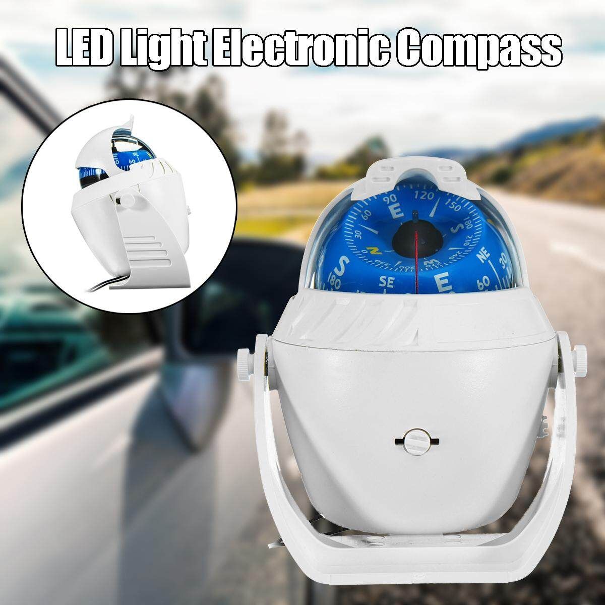 LED Light Electronic Vehicle Car Truck Navigation Sea Marine Boat Ship Compass
