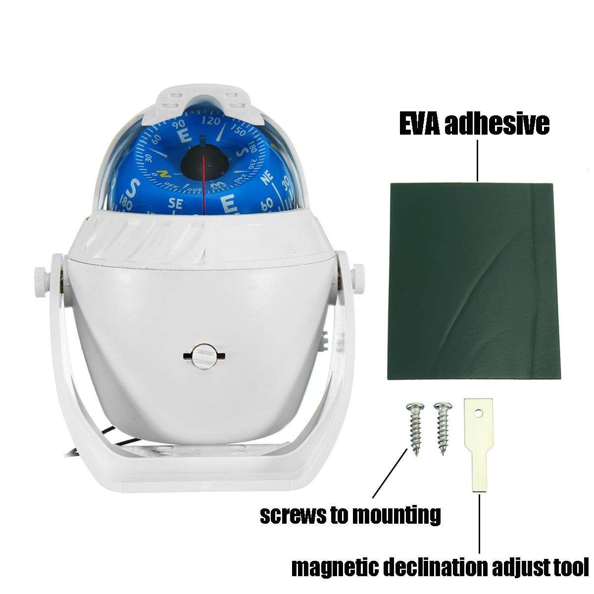 LED Light Electronic Vehicle Car Truck Navigation Sea Marine Boat Ship Compass