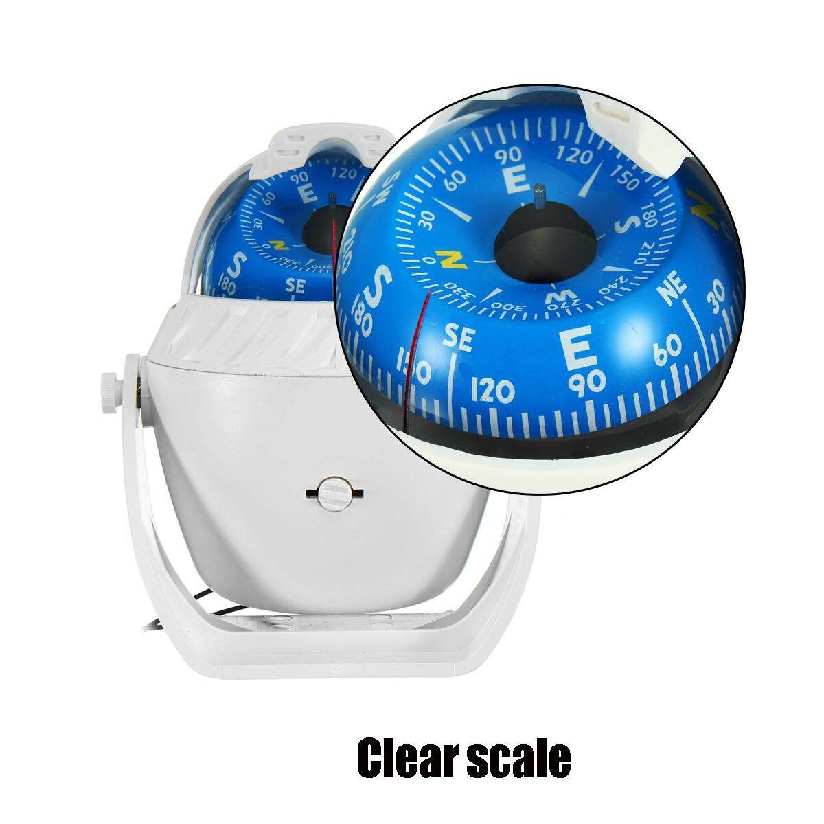 LED Light Electronic Vehicle Car Truck Navigation Sea Marine Boat Ship Compass