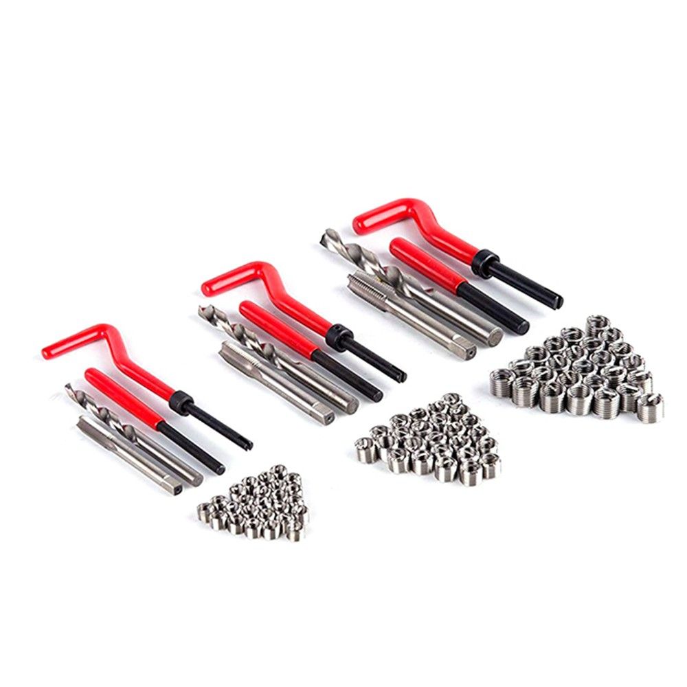 88Pcs Stripped Thread Rethread Helicoil Repair Kit Set