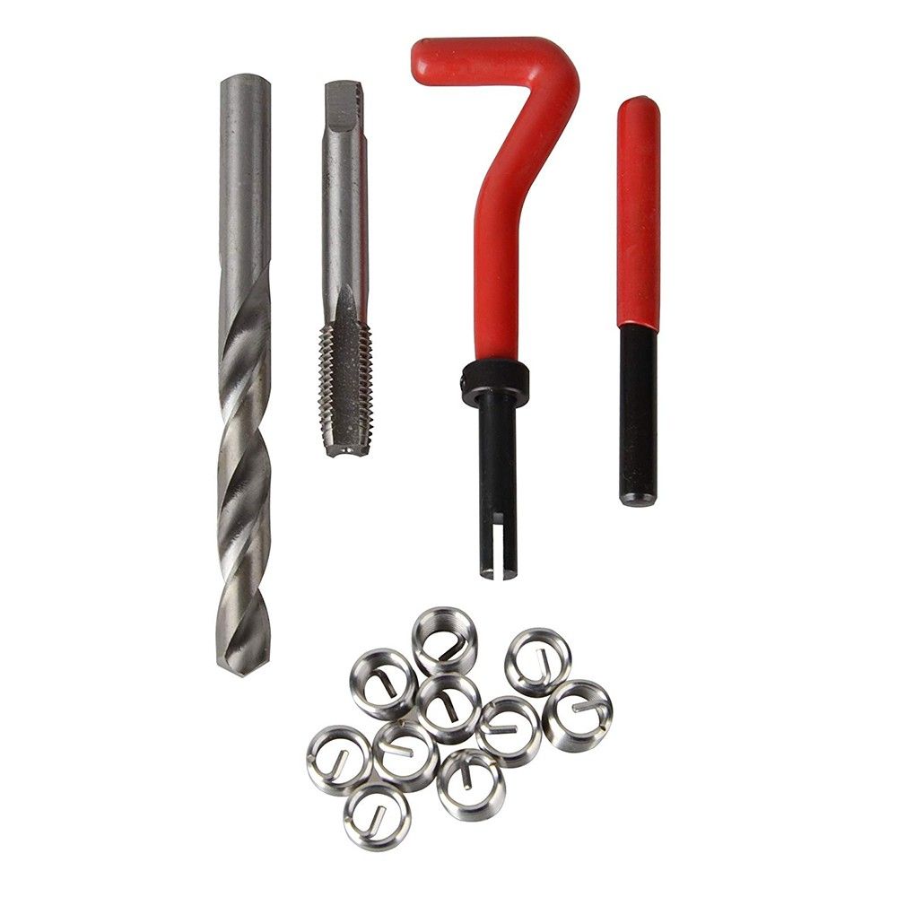 88Pcs Stripped Thread Rethread Helicoil Repair Kit Set