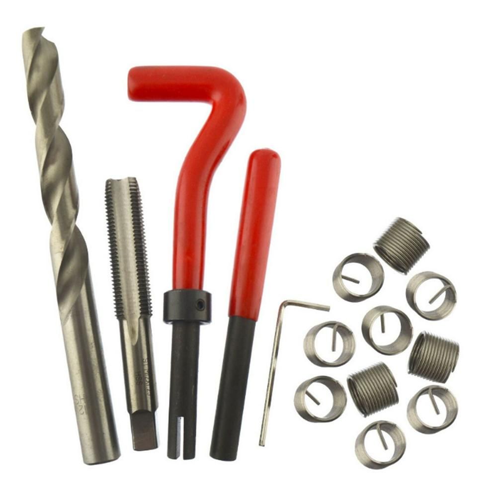15Pcs M14 x 1.5 Thread Repair Kit Helicoil Compatible 14mm Damaged Threads
