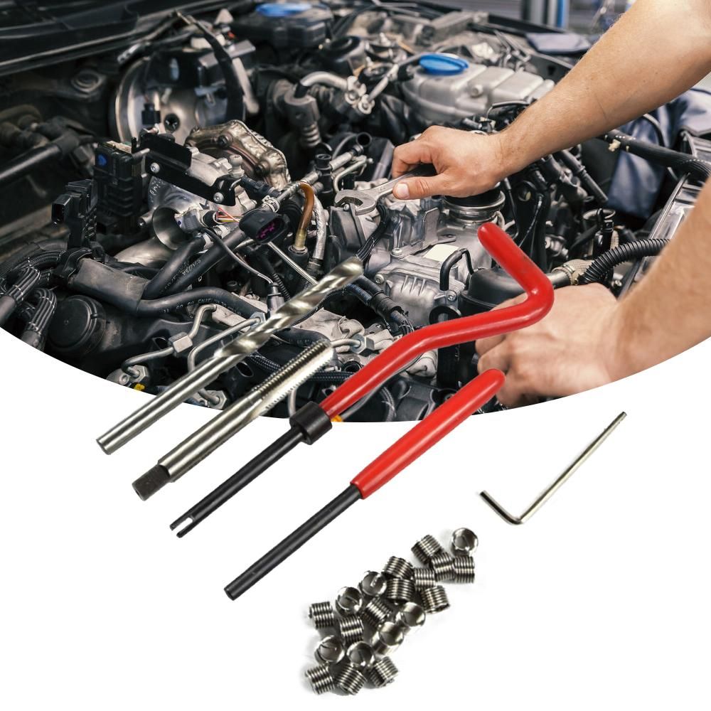 15Pcs M14 x 1.5 Thread Repair Kit Helicoil Compatible 14mm Damaged Threads